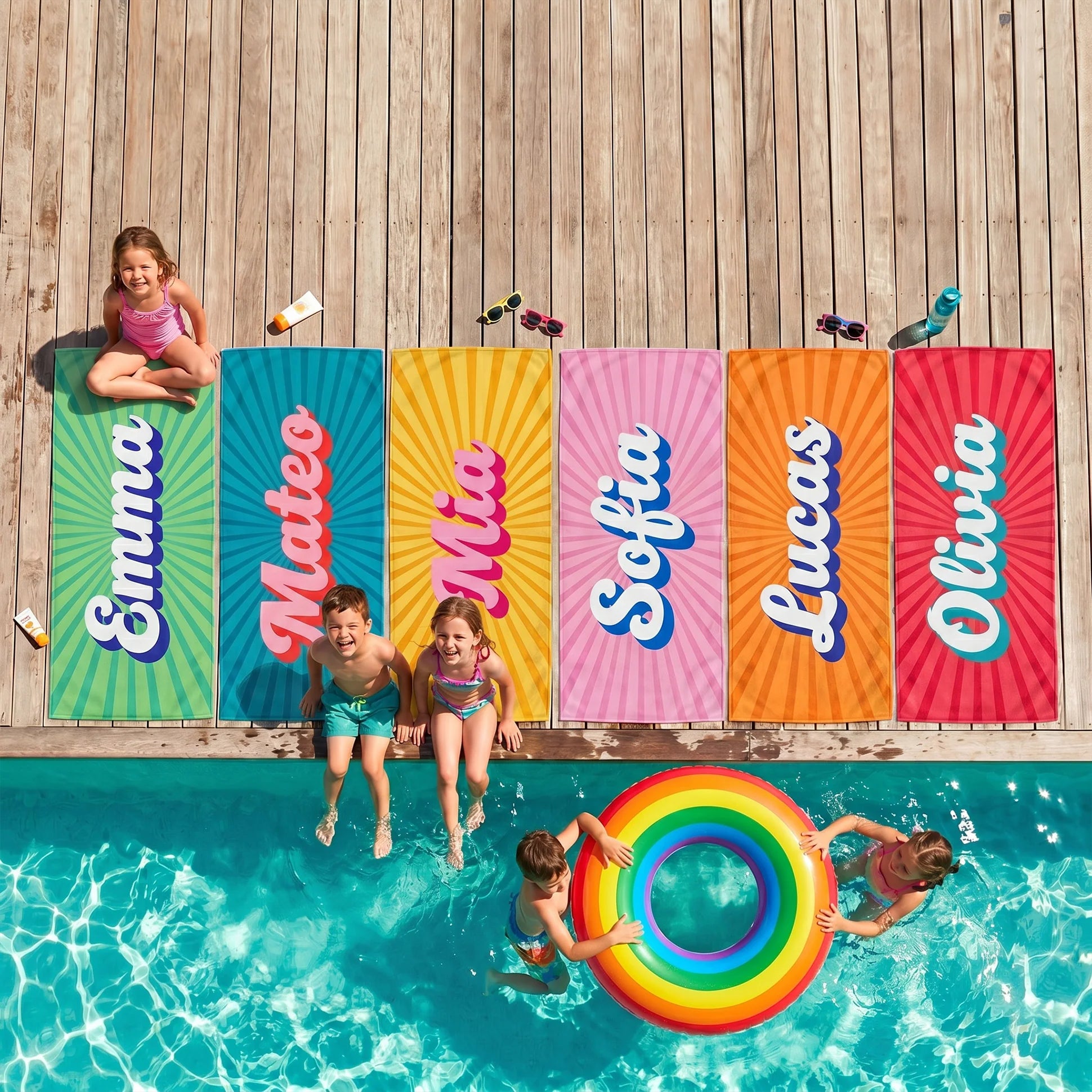 Personalized “Retro” Kids Towel