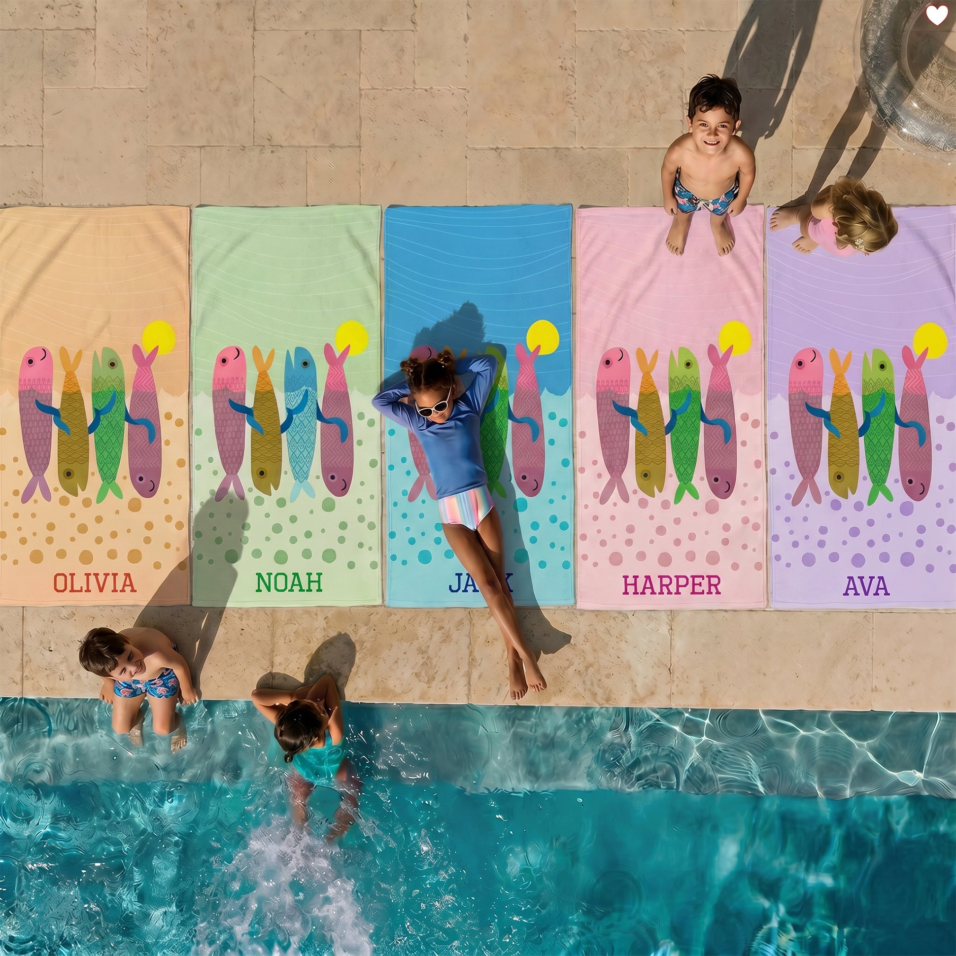 Personalized “Sea Joy” Series Beach Towel – Bonibomlab Special Collection
