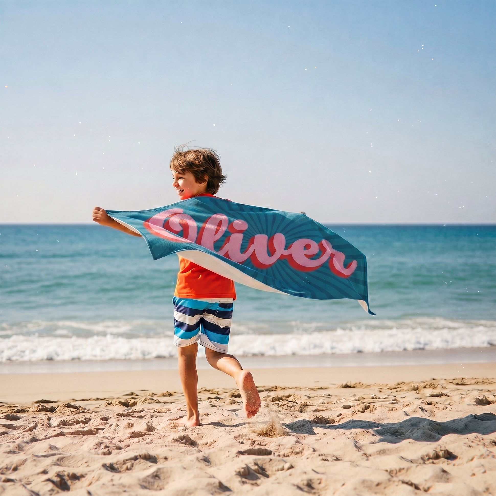 Personalized “Retro” Kids Towel