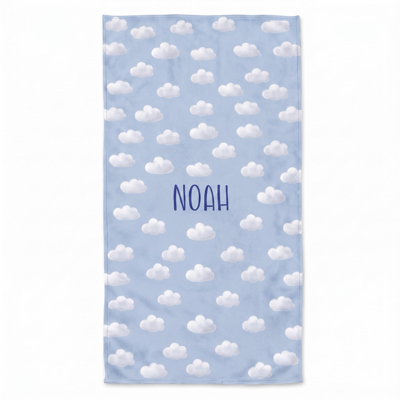 ☁️ Bonibomlab Cloud Collection | Personalized Beach Towel with Name