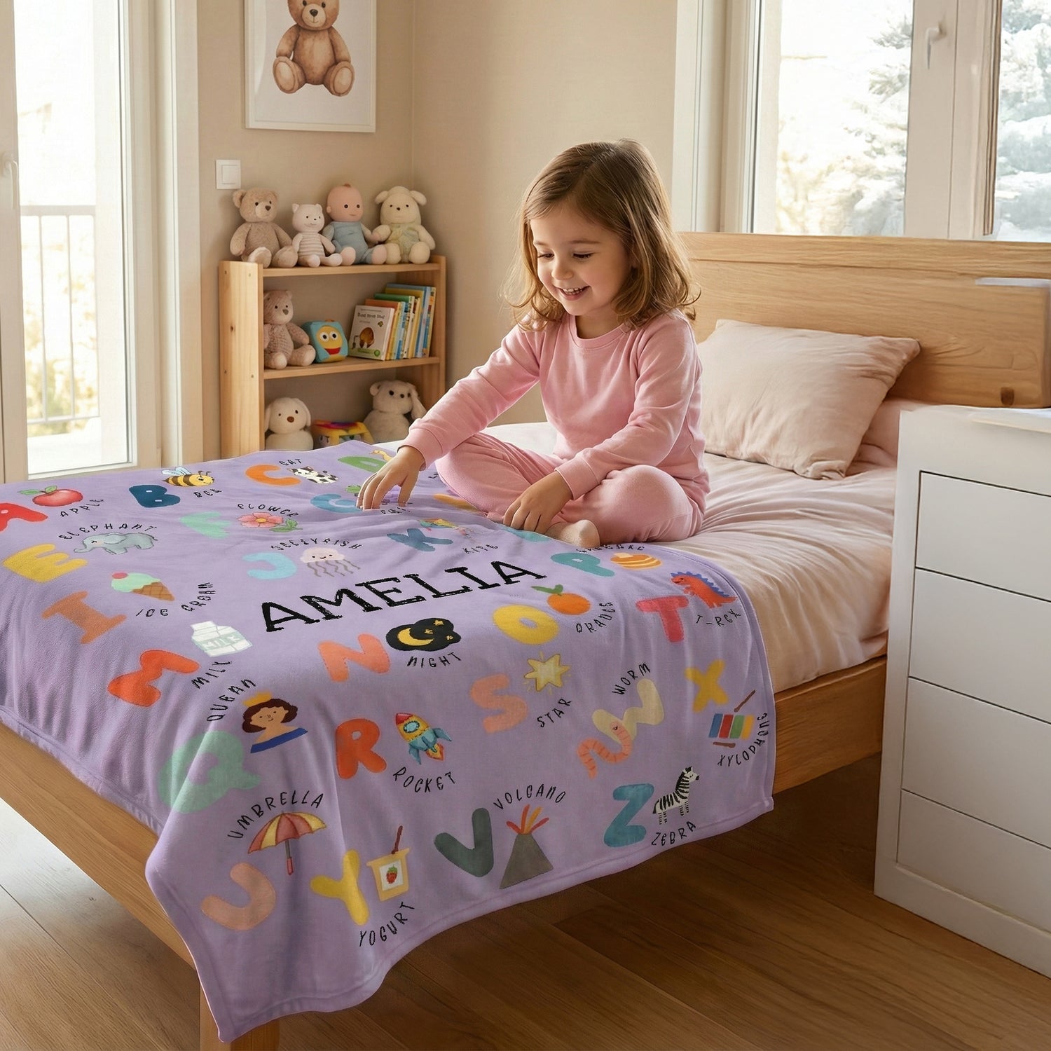 BonibomLab Alphabet Blanket