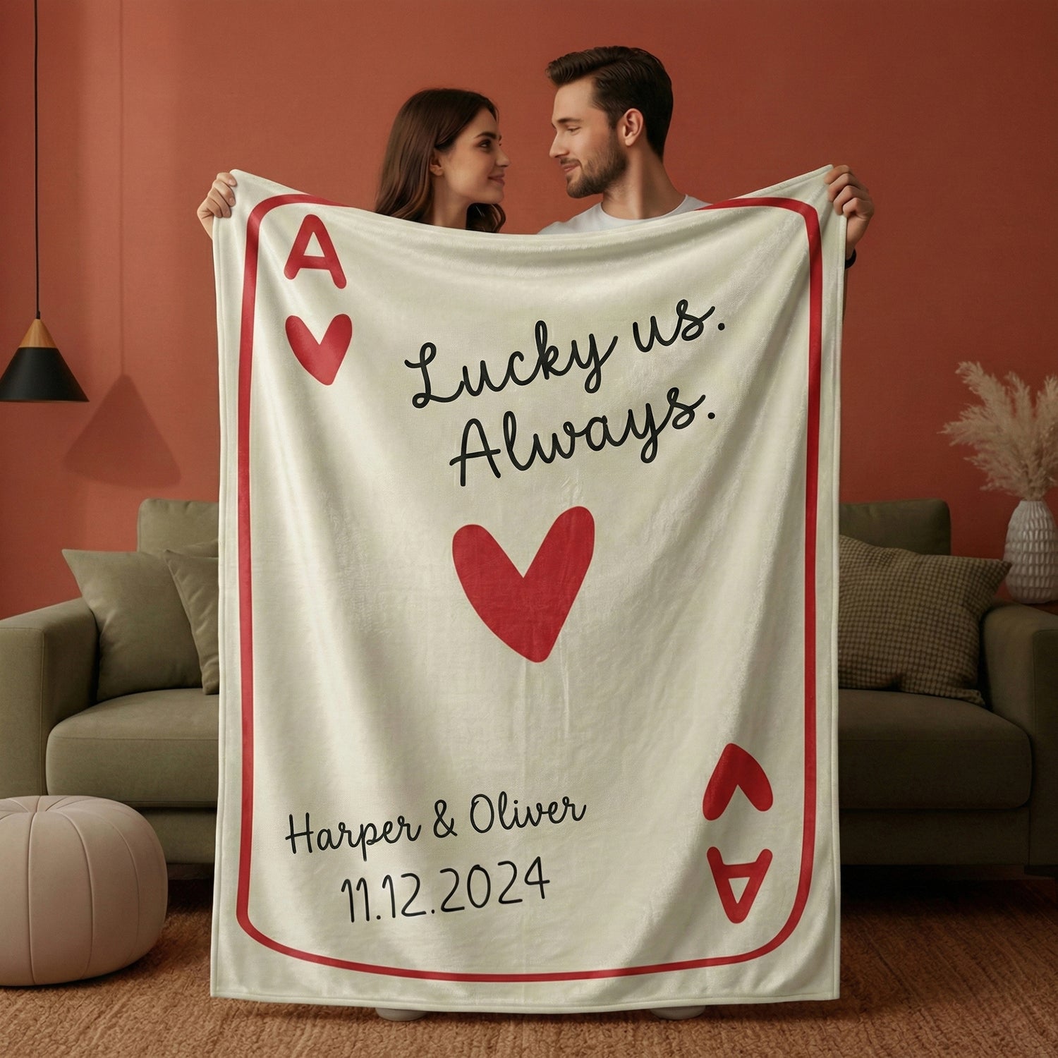 BonibomLab Love Card Blanket