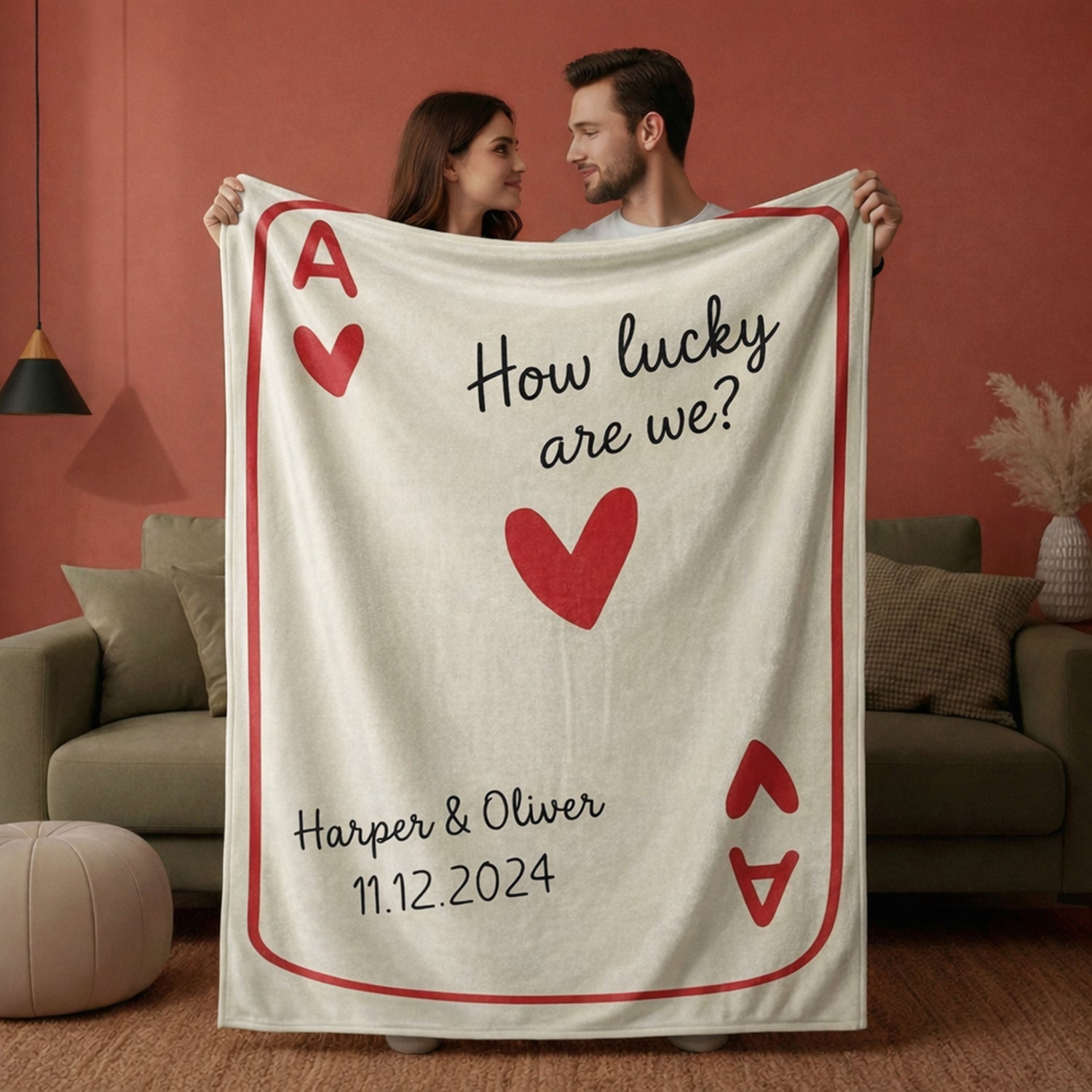 BonibomLab Love Card Blanket