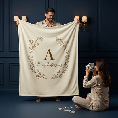 BonibomLab Couple Blanket With Name And Date