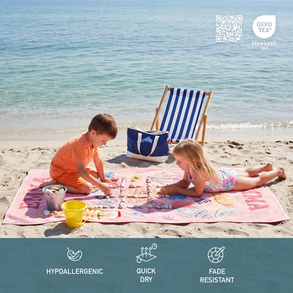 Personalized "Ocean Friends" Kids Towel