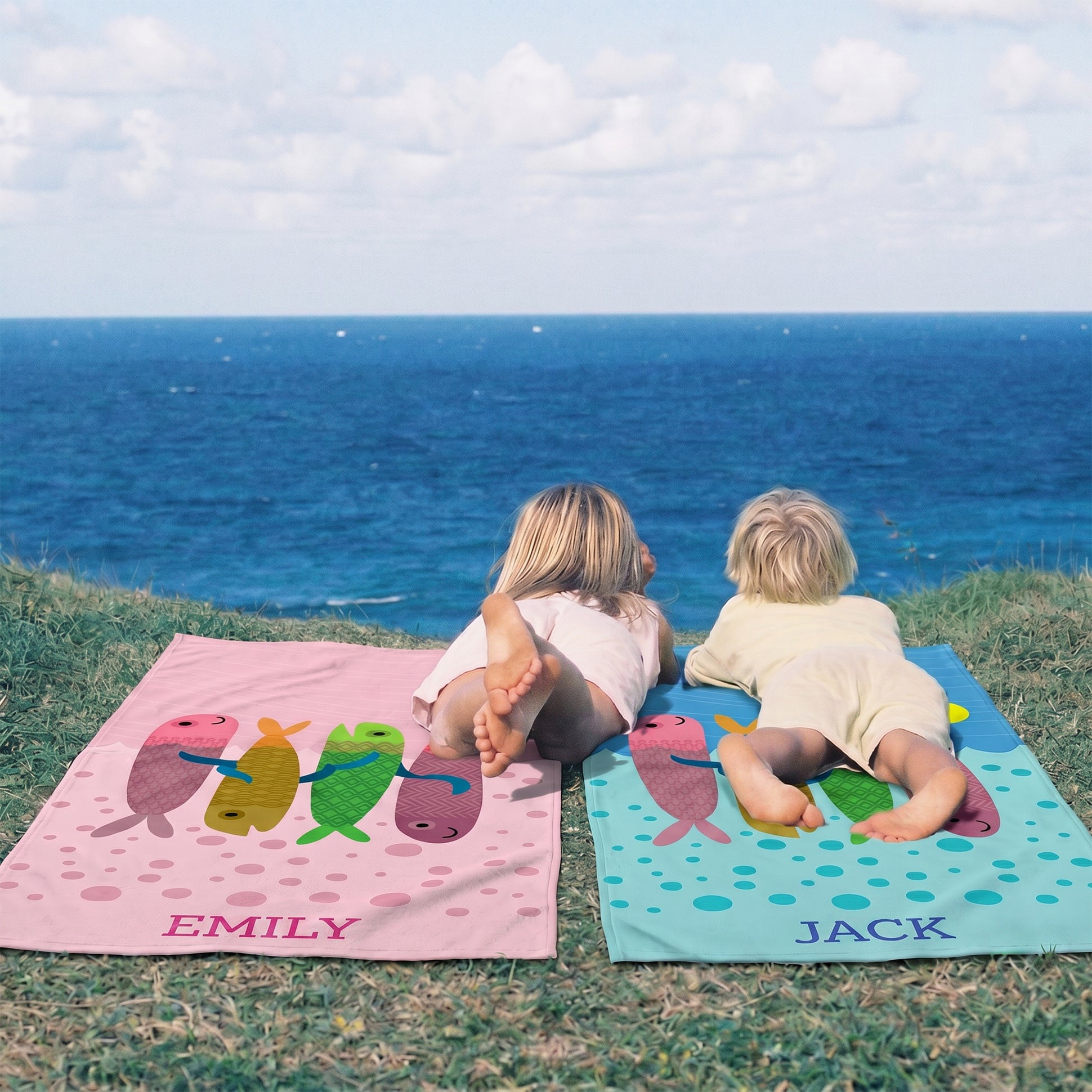Personalized “Sea Joy” Series Beach Towel – Bonibomlab Special Collection