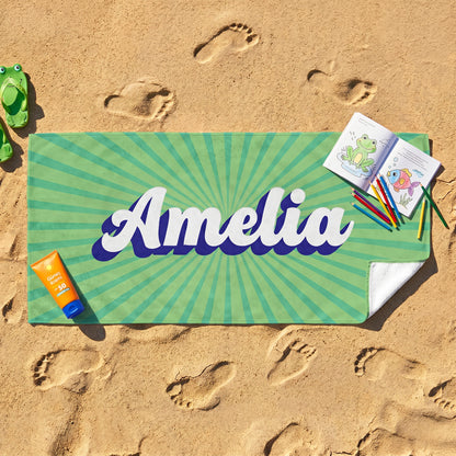 Personalized “Retro” Kids Towel
