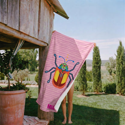Personalized “Fauna Pop” Series Beach Towel – Bonibomlab Special Collection