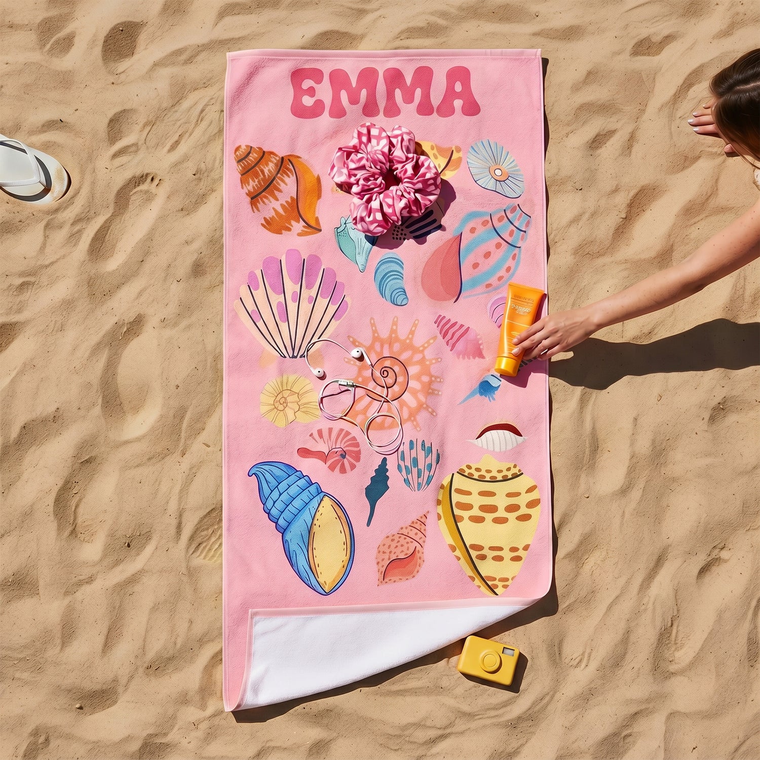Personalized "Ocean Friends" Kids Towel