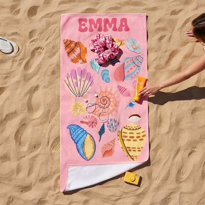 Personalized "Ocean Friends" Kids Towel