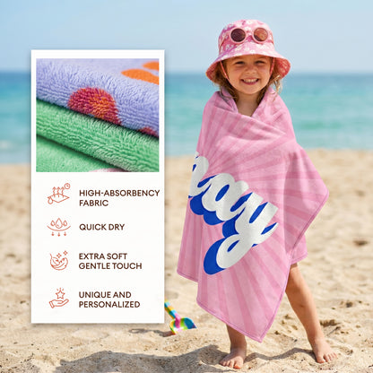Personalized “Retro” Kids Towel