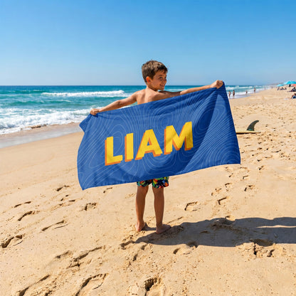 Personalized "Color Splash" Beach Towel