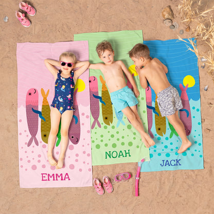 Personalized “Sea Joy” Series Beach Towel – Bonibomlab Special Collection