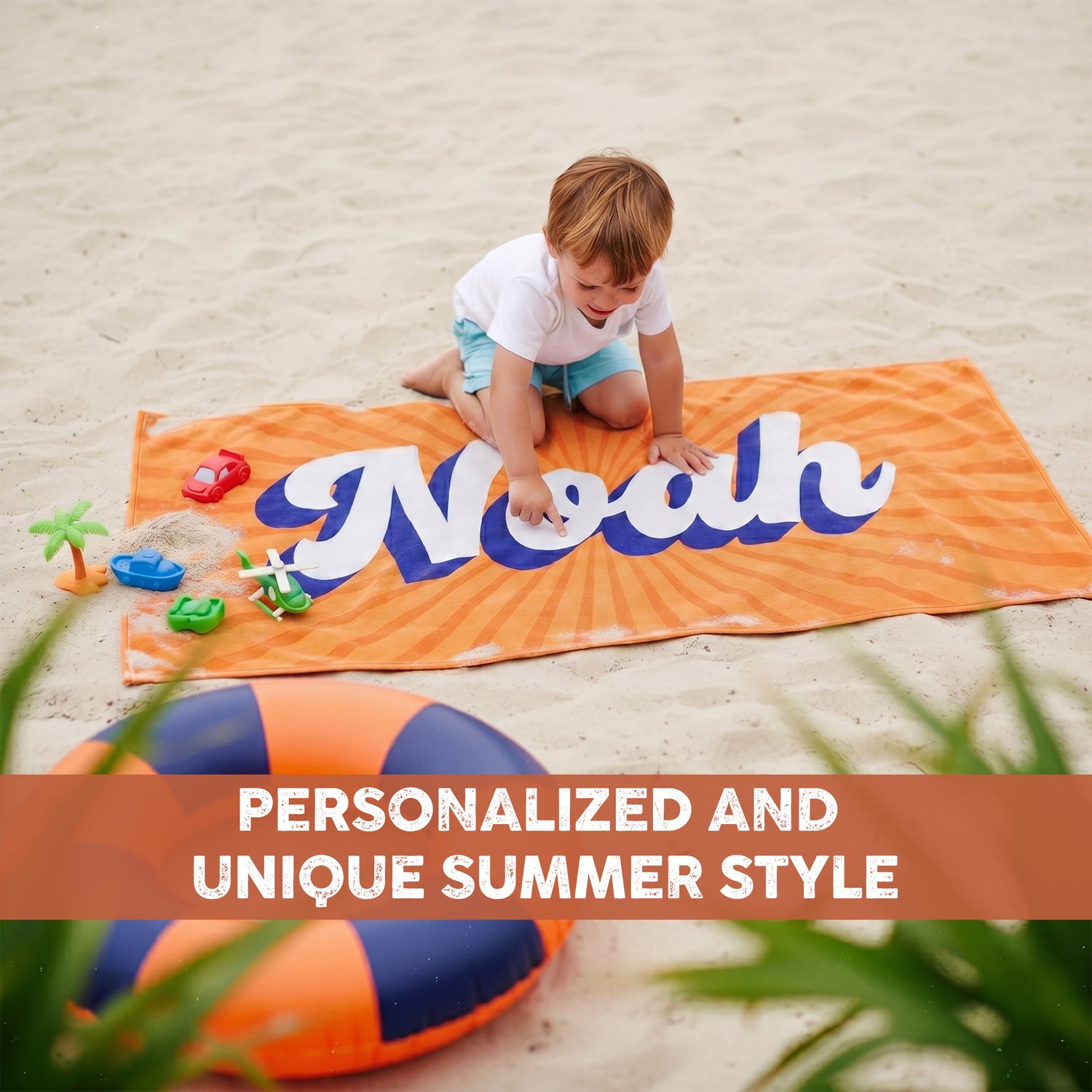 Personalized “Retro” Kids Towel