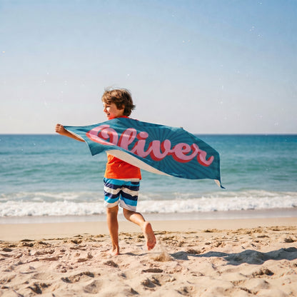 Personalized “Retro” Kids Towel