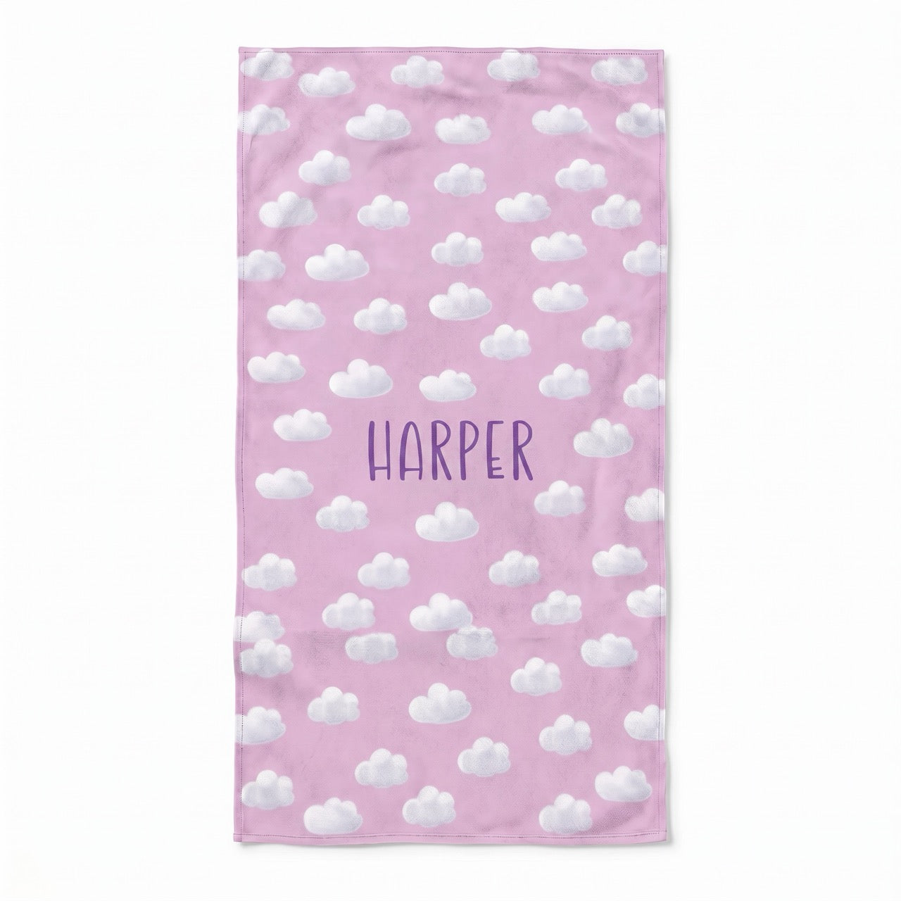 ☁️ Bonibomlab Cloud Collection | Personalized Beach Towel with Name
