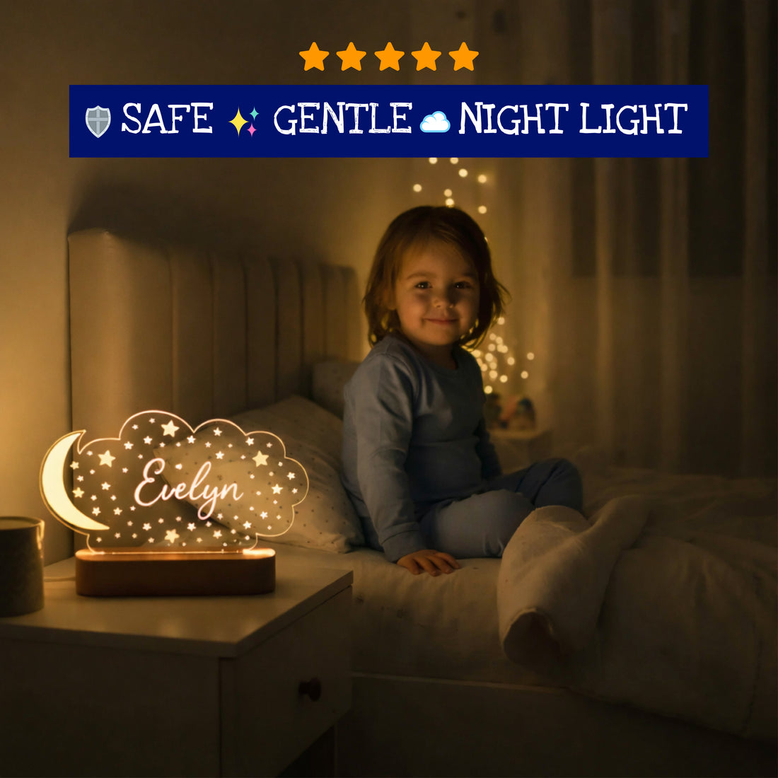 MOON AND STARS NIGHT LIGHT
