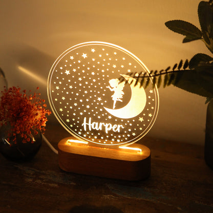 MOON&amp;FAIRY CHILD NIGHT LIGHT
