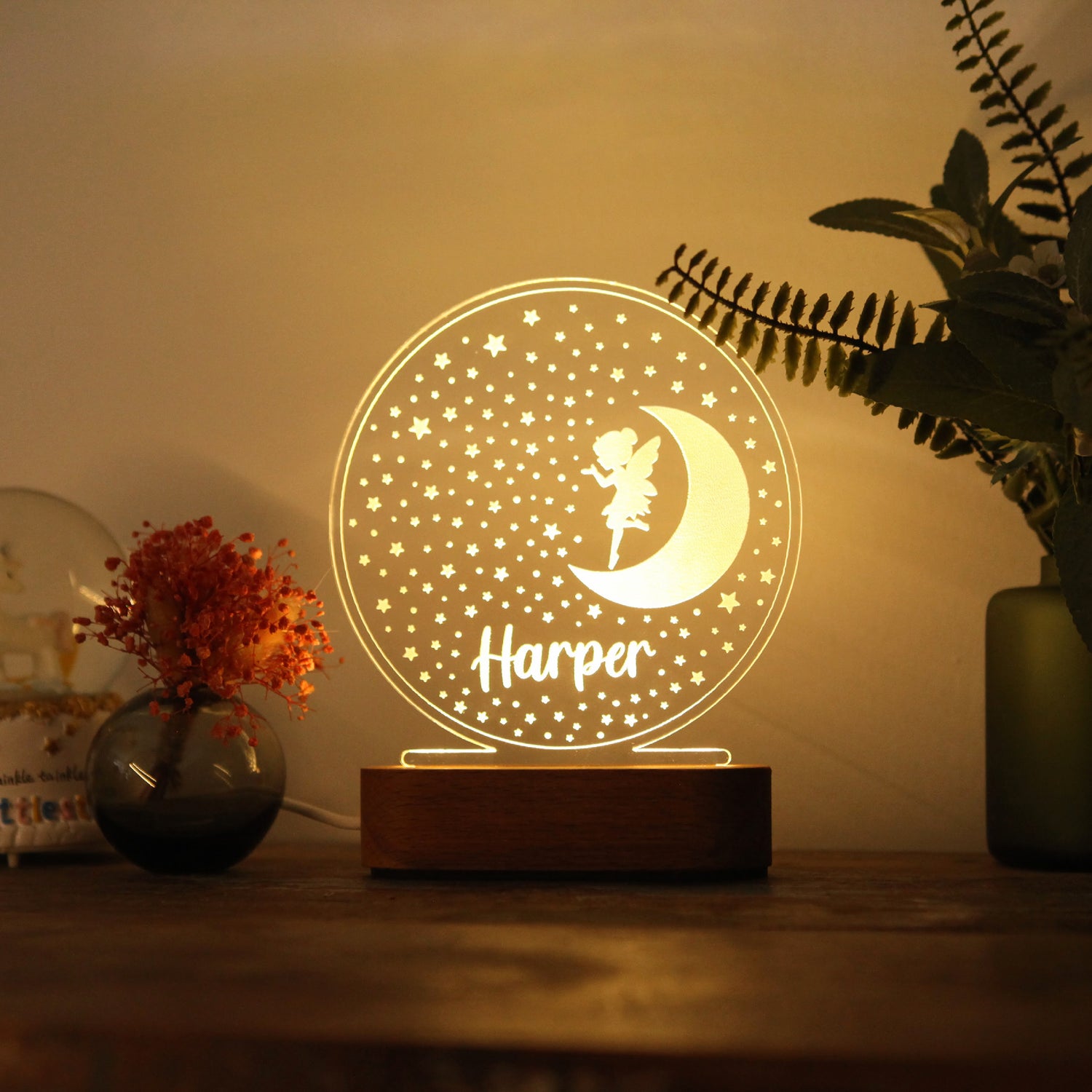 MOON&amp;FAIRY CHILD NIGHT LIGHT