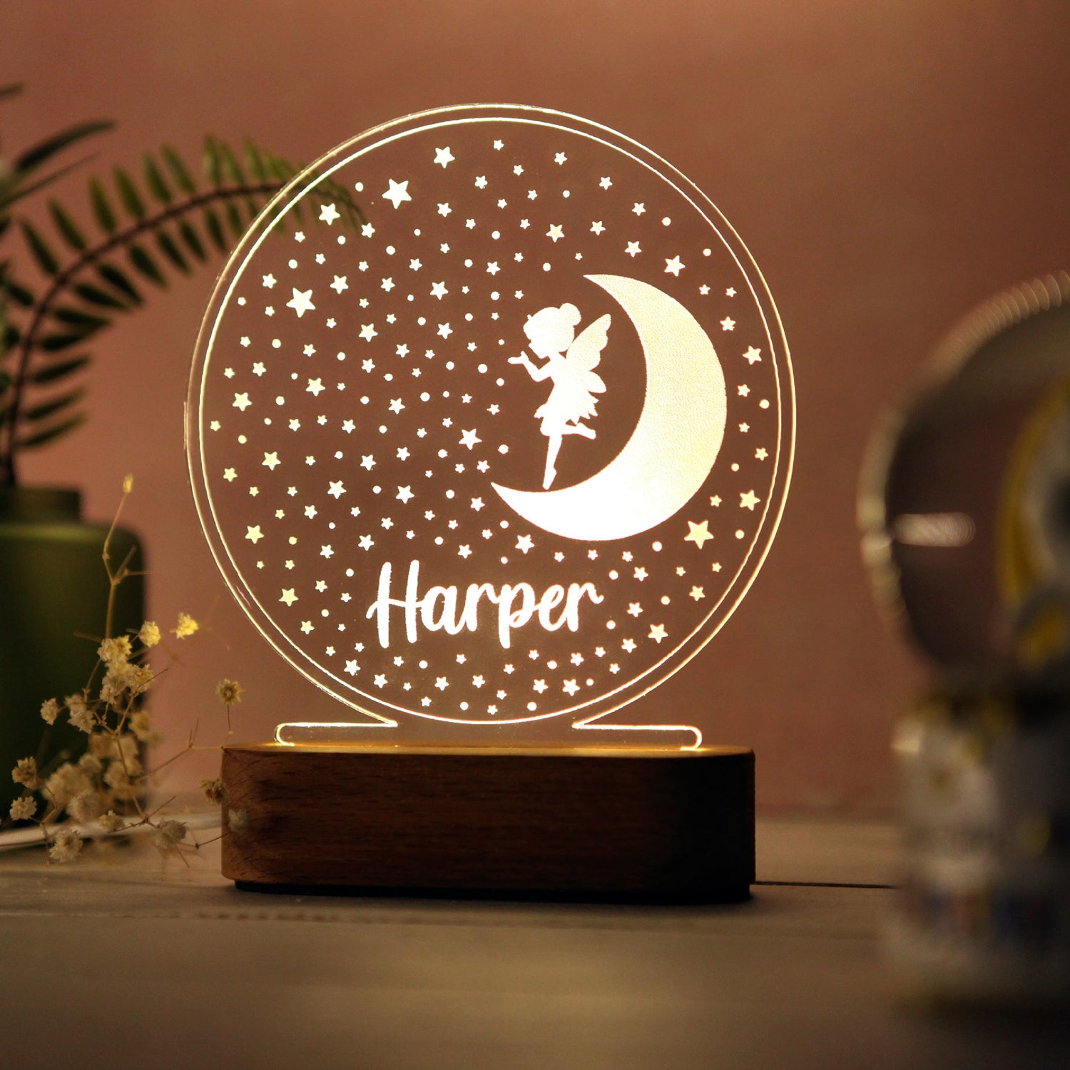 MOON&amp;FAIRY CHILD NIGHT LIGHT