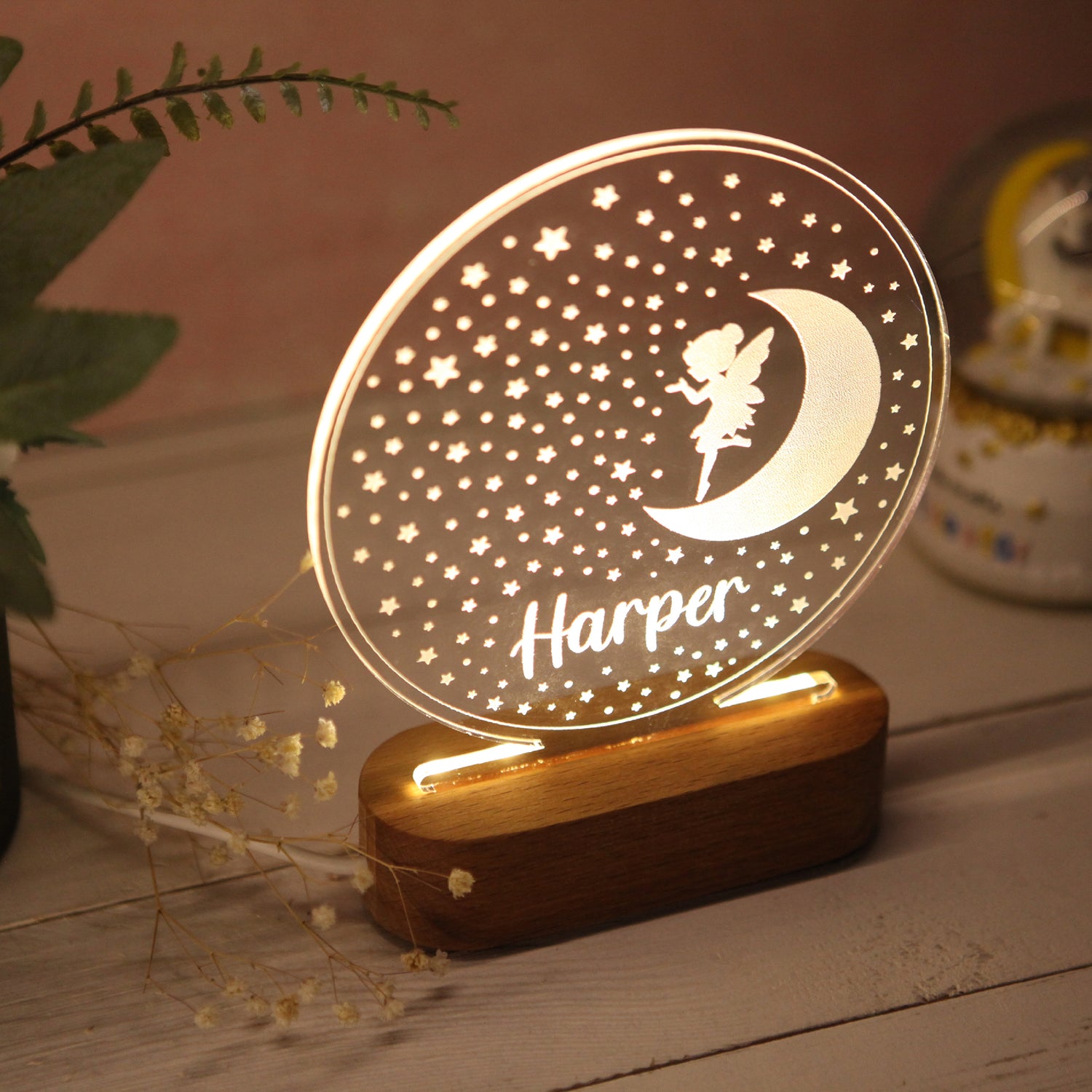 MOON&amp;FAIRY CHILD NIGHT LIGHT