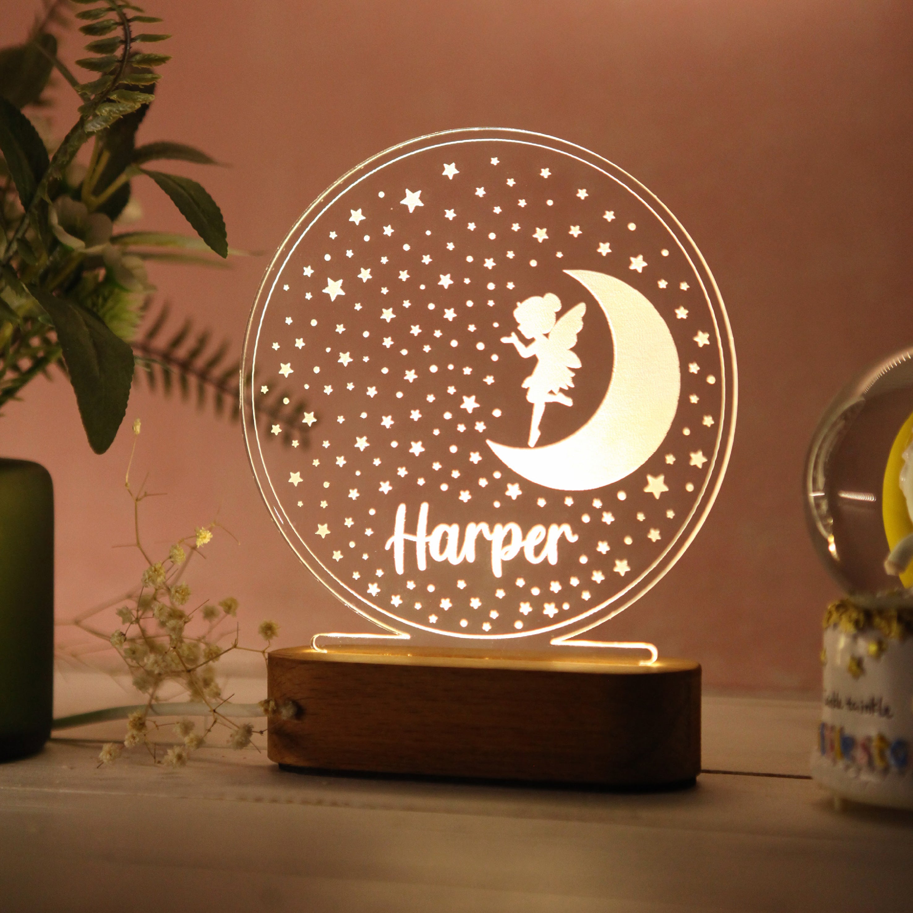MOON&amp;FAIRY CHILD NIGHT LIGHT