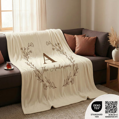 BonibomLab Couple Blanket With Name And Date