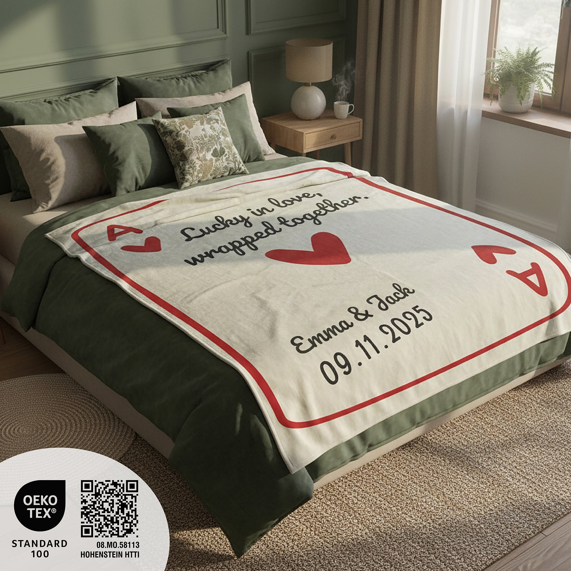 BonibomLab Love Card Blanket