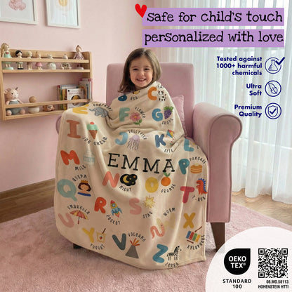 BonibomLab Alphabet Blanket