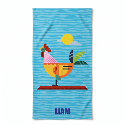 Personalized “Fauna Pop” Series Beach Towel – Bonibomlab Special Collection