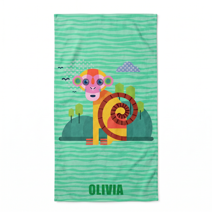Personalized “Fauna Pop” Series Beach Towel – Bonibomlab Special Collection