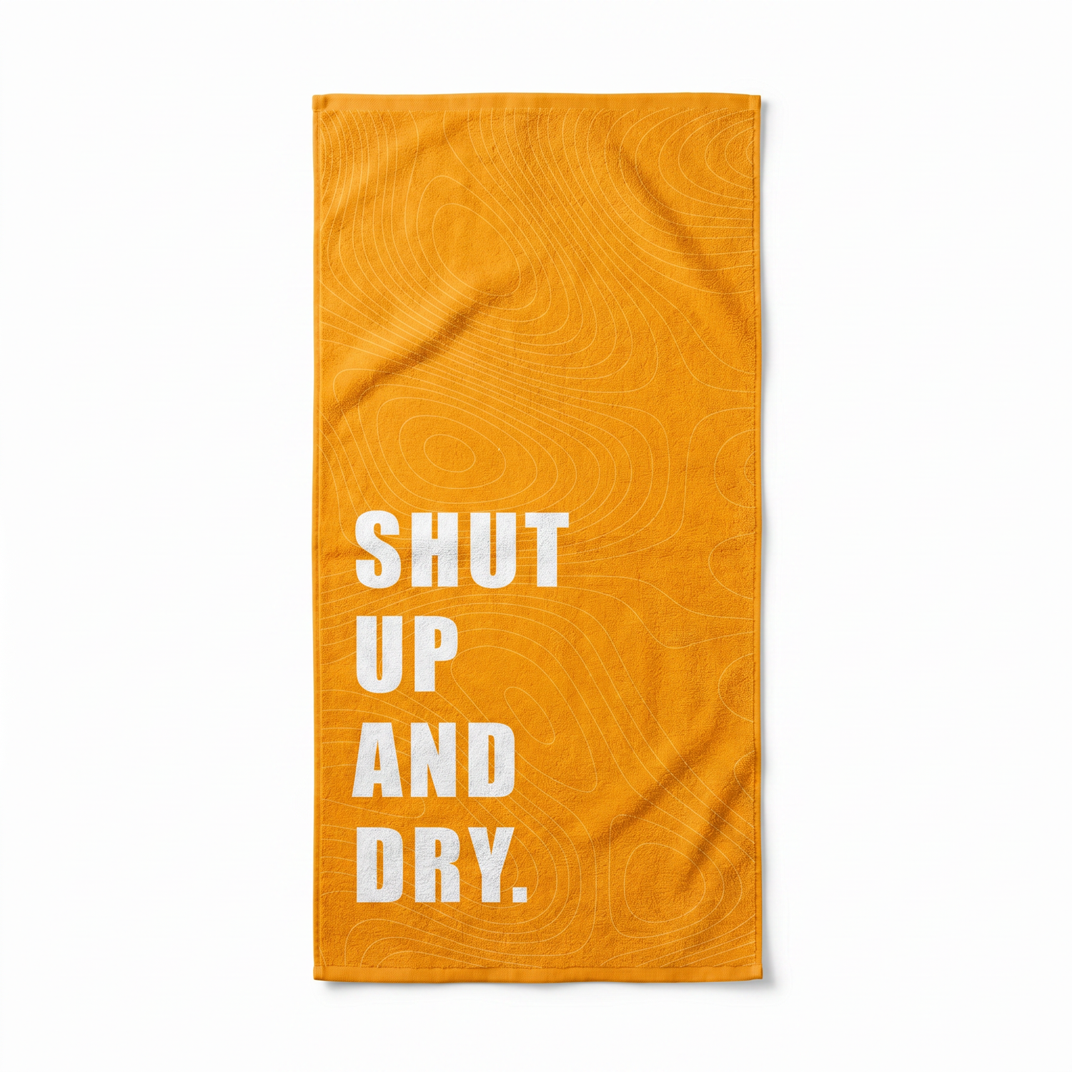 “SHUT UP AND DRY.” Slogan Beach Towel – Bonibomlab Loud Summer Collection