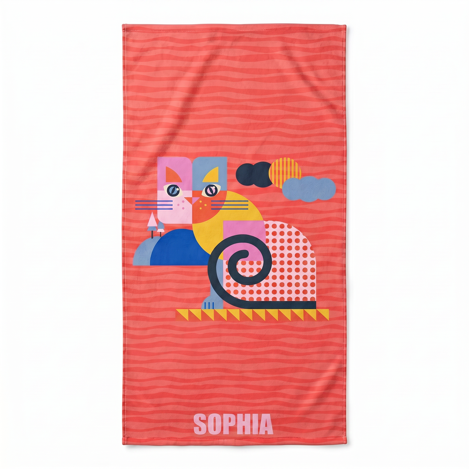 Personalized “Fauna Pop” Series Beach Towel – Bonibomlab Special Collection