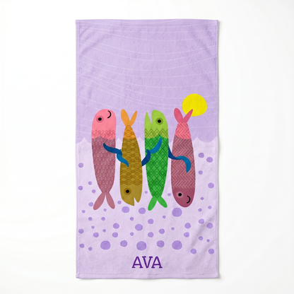 Personalized “Sea Joy” Series Beach Towel – Bonibomlab Special Collection