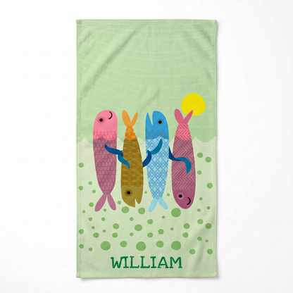 Personalized “Sea Joy” Series Beach Towel – Bonibomlab Special Collection