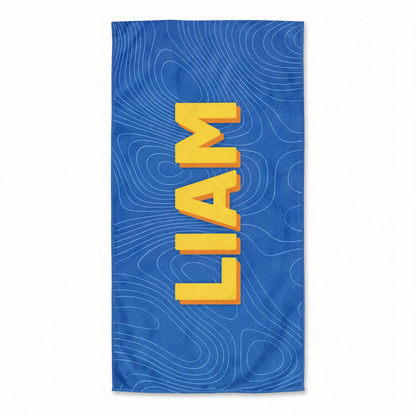 Personalized "Color Splash" Beach Towel