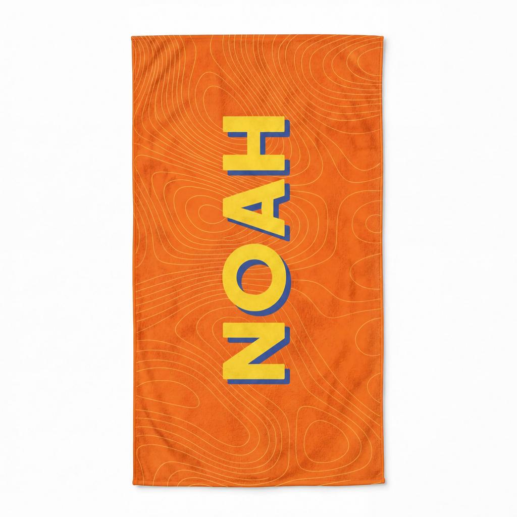 Personalized "Color Splash" Beach Towel
