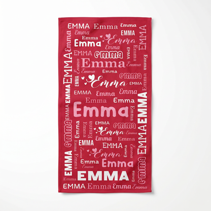 Personalized “Name Celebration” Series Beach Towel-Bonibomlab Special Collection