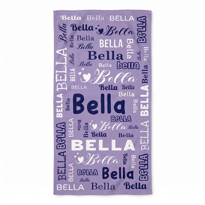 Personalized “Name Celebration” Series Beach Towel-Bonibomlab Special Collection