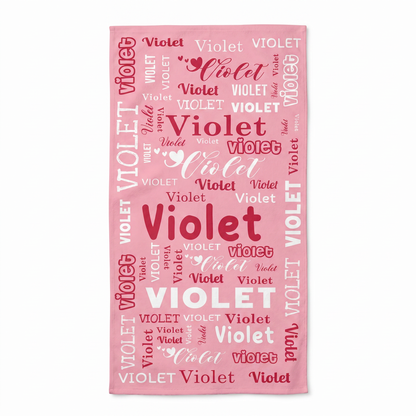 Personalized “Name Celebration” Series Beach Towel-Bonibomlab Special Collection