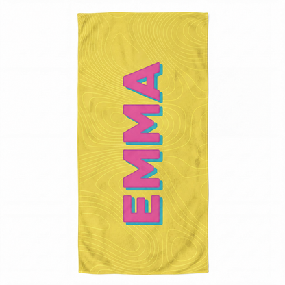 Personalized "Color Splash" Beach Towel