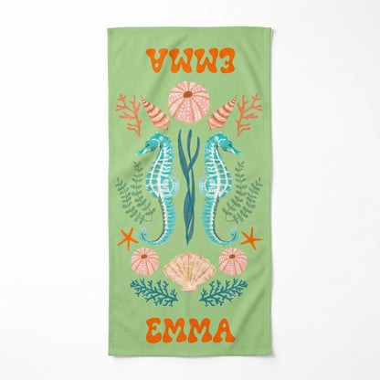 Personalized "Ocean Friends" Kids Towel